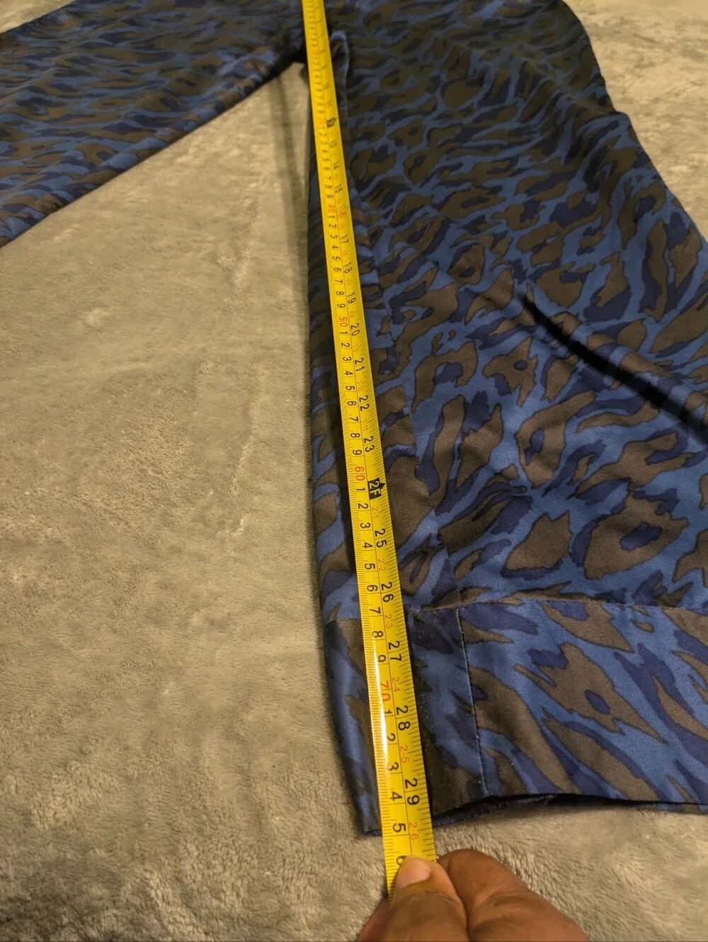 Kristen Davis Medium Blue Satin Cami & New York & Company Large Animal Print Set